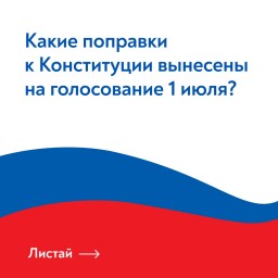 Какие конкретно поправки в Конституцию РФ будут вынесены на голосование 1 июля?