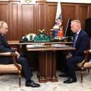 Президент РФ Владимир Путин провёл рабочую встречу с Дмитрием Мазепиным